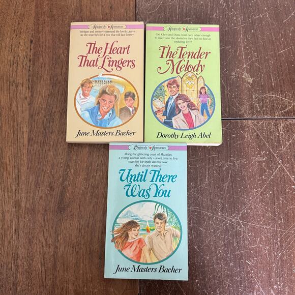Bundle Three (3) Rhapsody Romance 1980s Romance Smut Novel Paperback Books - Picture 1 of 9